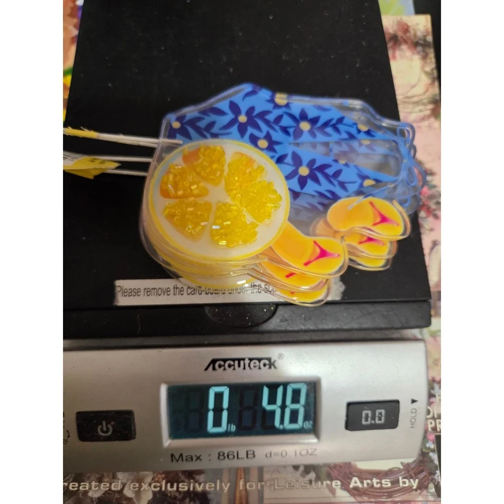 Michaels Summer Swimsuit Lemon Floral Picks Set Beach Party Decor Stems Craft